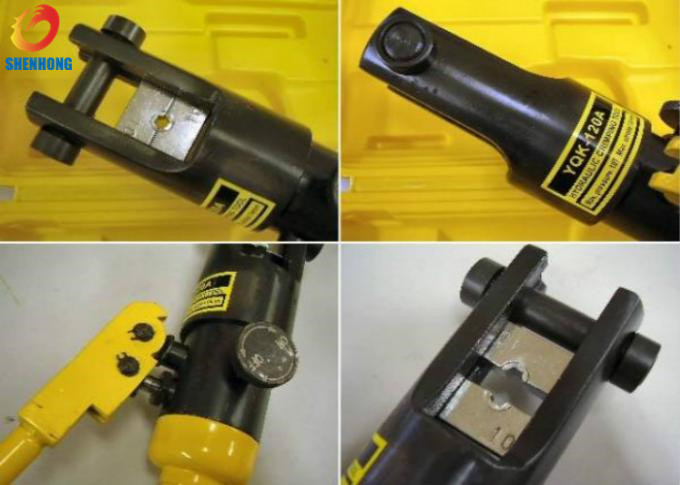 Φορητό υδραυλικό Lug καλωδίων yqk-120 πτυχώνοντας εργαλείο με την ασφάλεια Automatis που τίθεται για την πτύχωση του τερματικού